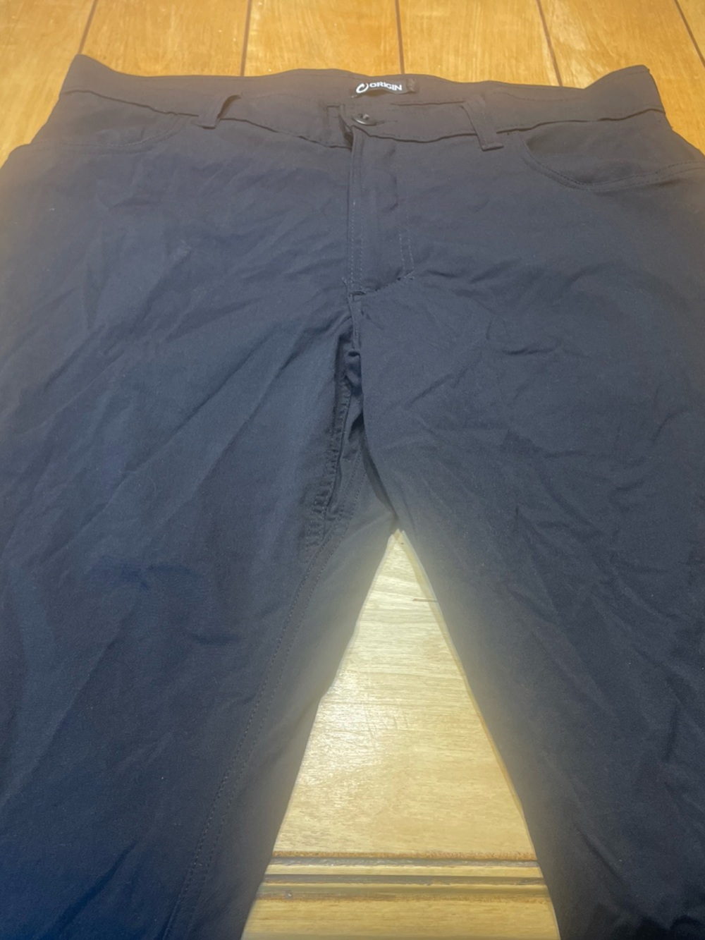 Origin Nyloc Pant Taper Solid Black Size 36x34 Made in USA Gorpcore Hiking